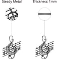 thumbnail image 3 of 1pc Music Notes Wall Art Metal Wall Art Decor Musical Notes Sign Black Hanging Sculpture for Home Office Bedroom, 3 of 7