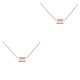 thumbnail image 3 of Qarigey Doce signos del zodiaco símbolo único collar del zodiaco colgante oro rosa Acuario Acuario 2piezas, 3 of 6
