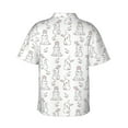 thumbnail image 3 of Daiia Bunny And Bird Hawaiian Shirt for Men Gentle Cotton Regular Short Sleeve Casual-X-Large, 3 of 9