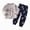 H135-Black, variant on TOWED22 Toddler Baby Boy Outfits Cotton Graphic Print Long Sleeve Sweatshirt Tops Tee Elastic Joggers Pants 2pcs Fall Winter Clothes Clothing(Blue,3-4 Y)