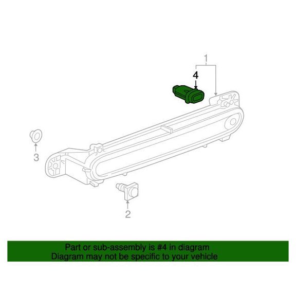 GM 22789337 Switch Asm-R/Cmpt Lid Rel *Anthracite