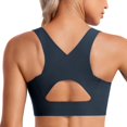 thumbnail image 1 of TEMOGU-Womens Flex Sculpt Racerback Sports Bra - U Neck Medium Impact Padded Wireless Workout Gym Crop Top, 1 of 4