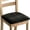 Black, variant on Set of 6 Velvet Dining Chair Seat Covers, Stretch Dining Room Chair Seat Cushion Cover Removable Washable Chair Slipcovers Furniture Protector (White,Set of 4)