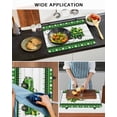 thumbnail image 5 of Large Induction Cooktop Protector Mat St. Patrick's Day Stove Top Covers for Electric Stove, Shamrock Truck Green Plaid Wood Grain Decorative Stove Burner Cover Mats, Glass Top Stove Cover, 5 of 7