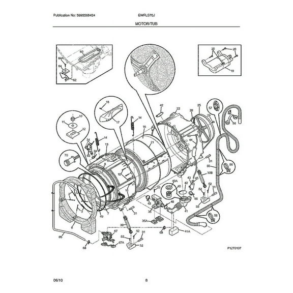 Frigidaire / Electrolux 134639910 Hose - OEM Part