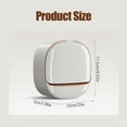 thumbnail image 4 of 1PC Soap Holder with Drain Tray, Wall Mounted Soap Holder, No-Drill Waterproof Soap Dish Holder with Flip Lid for Bathroom, 4 of 7