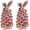 Pink, variant on 5.9in Lighted Easter Bunny Ceramic Tree, Pre-Lit Rabbit Tabletop Decoration with Colorful LED Lights & Bunny Ear Top, Spring Easter Home Decor Gift (Mix, 2 Pcs)