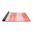 thumbnail image 2 of Ahgly Company Indoor Round Abstract Red Contemporary Area Rugs, 4' Round, 2 of 4