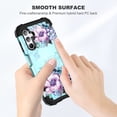 thumbnail image 3 of Casetego compatible with Samsung Galaxy A14 5G Case,[2 Pack Tempered Screen Protector+2 Pack Camera Lens Protector],Shockproof Full Body Protective Phone Cover,Blue Flower, 3 of 7