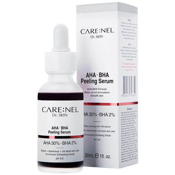 Serum CARE: Solución exfoliante NEL AHA BHA 30 ml con ácido hialurónico