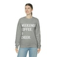 thumbnail image 3 of Cheer Mom Sweatshirt, Cheer Mom Hoodie, Weekends, Coffee, Cheerleading Mom, 3 of 5