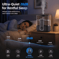 thumbnail image 4 of 5L Smart Cool Mist Humidifier Top-Fill Humidifiers 50H Long Runtime Tuya App Control for Bedroom Home Office,Black, 4 of 5
