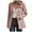Pink, variant on felwors Women’s Open Front Herringbone Blazer-Business Casual Long Sleeve Work Jacket with Full Lining and Padded Shoulders Red, XXL