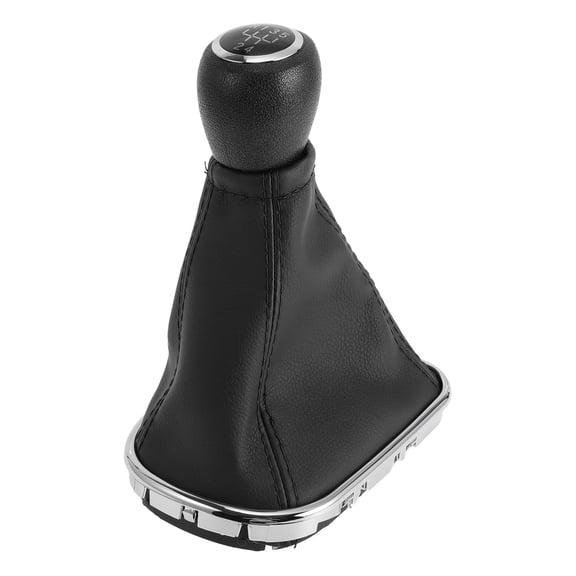 Unique Bargains 5 Speed Manual Gear Shifter Knob with Cover for Chevrolet Cruze 2010-2015 Plastic Faux Leather Automotive Gearbox Stick Shifter Lever Knob Black