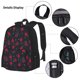 thumbnail image 3 of Disketp Ping Pong Mochila Estampada de Gran Capacidad con Lonchera y Estuche, Set de 3 Piezas para Estudiantes, 3 of 7