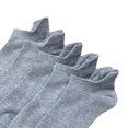 thumbnail image 3 of SERISIMPLE Men Bamboo Thin Low-Cut Breathable Socks 5 Pair (Grey1, Large), 3 of 6