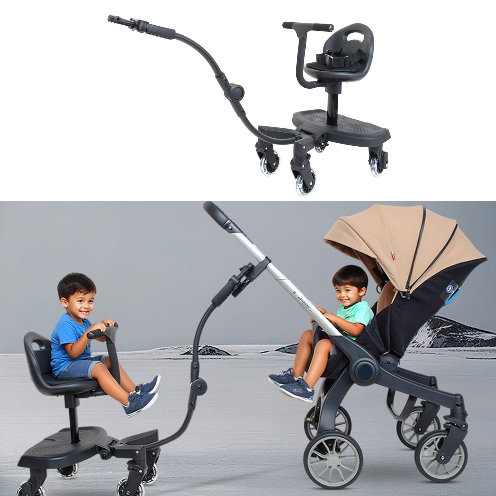 Multifunction Baby Strollers Platform Easy Installation 25kg Load Bearing Pram Assist Pedal For Second Child Family