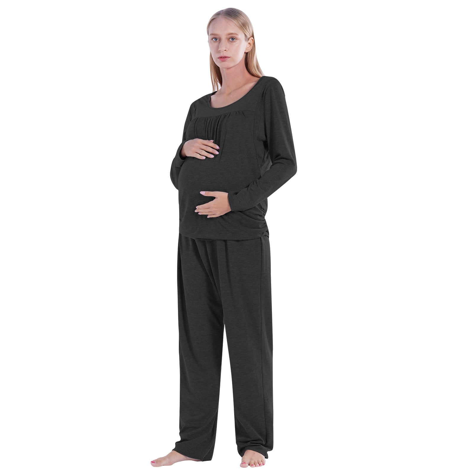 Valcatch Maternity Nursing Pajama Set Breastfeeding Sleepwear Set