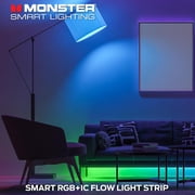 Monster Smart 150ft Indoor LED Strip Lights, Multicolor Flow LED Lights for Bedroom, App & Voice Control