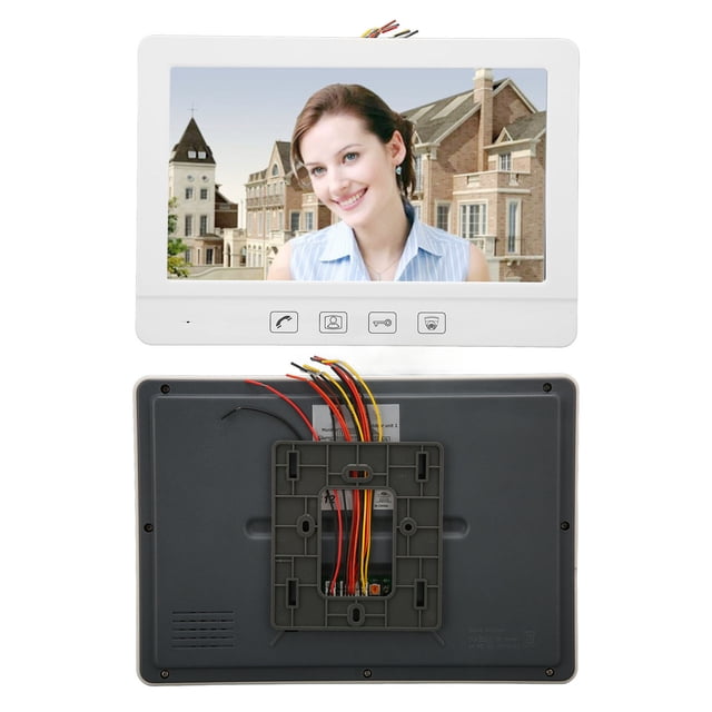 Videoportero con Cable Intercomunicador Visual de 101 Pulgadas con Cámara Monitor de Intercomunicador Compatible con Video de Vigilancia Intercomunicador Desbloqueo Visión