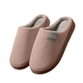 thumbnail image 3 of ibiyuan House Slippers for Women Non- Rubber Sole Furry Lined Winter House Shoes Indoor Outdoor Memory Foam Slippers Soft-Lightweigh Arch Support Wide Widths Gifts for Her, 3 of 8