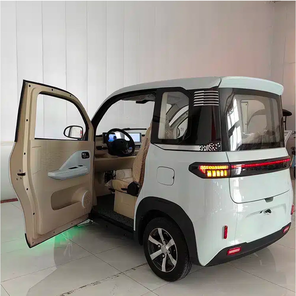 Enclosed Two-Seater Electric Mobility Scooter with 4 Wheels, 2200W Motor, 550 lb Load Capacity