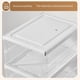 thumbnail image 4 of Naiovety Zapatero transparente de 3 capas, armario plegable, organizador de almacenamiento, libros, 3/6/9/capas transparentes Almacenamiento y organización del hogar Blanco 9 capas, 4 of 6