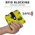 thumbnail image 4 of Small Wallet For Women Bifold Leather Pocket Coin Credit Card Holder With RFID Blocking Pineapple Pattern, 4 of 6