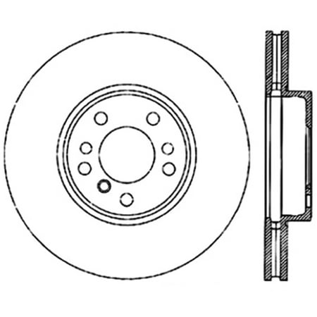 StopTech 127.34050L StopTech Sport Rotors; Drilled And Slotted; Front Left;13.07 in. Dia.; 2.44 in. Height;