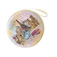 thumbnail image 4 of serony Mini Cute Round Headset Box Tower Landscape Zipper Coin Purse Key Storage Wallet Pouch Bag Gift, 4 of 7