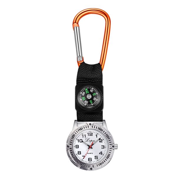 Reloj de enfermera de montañismo con brújula funcional, reloj de moda sencillo