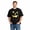 Black-02, variant on Unisex Skull Graphic Black T-Shirt, Gothic Halloween Short Sleeve Tee