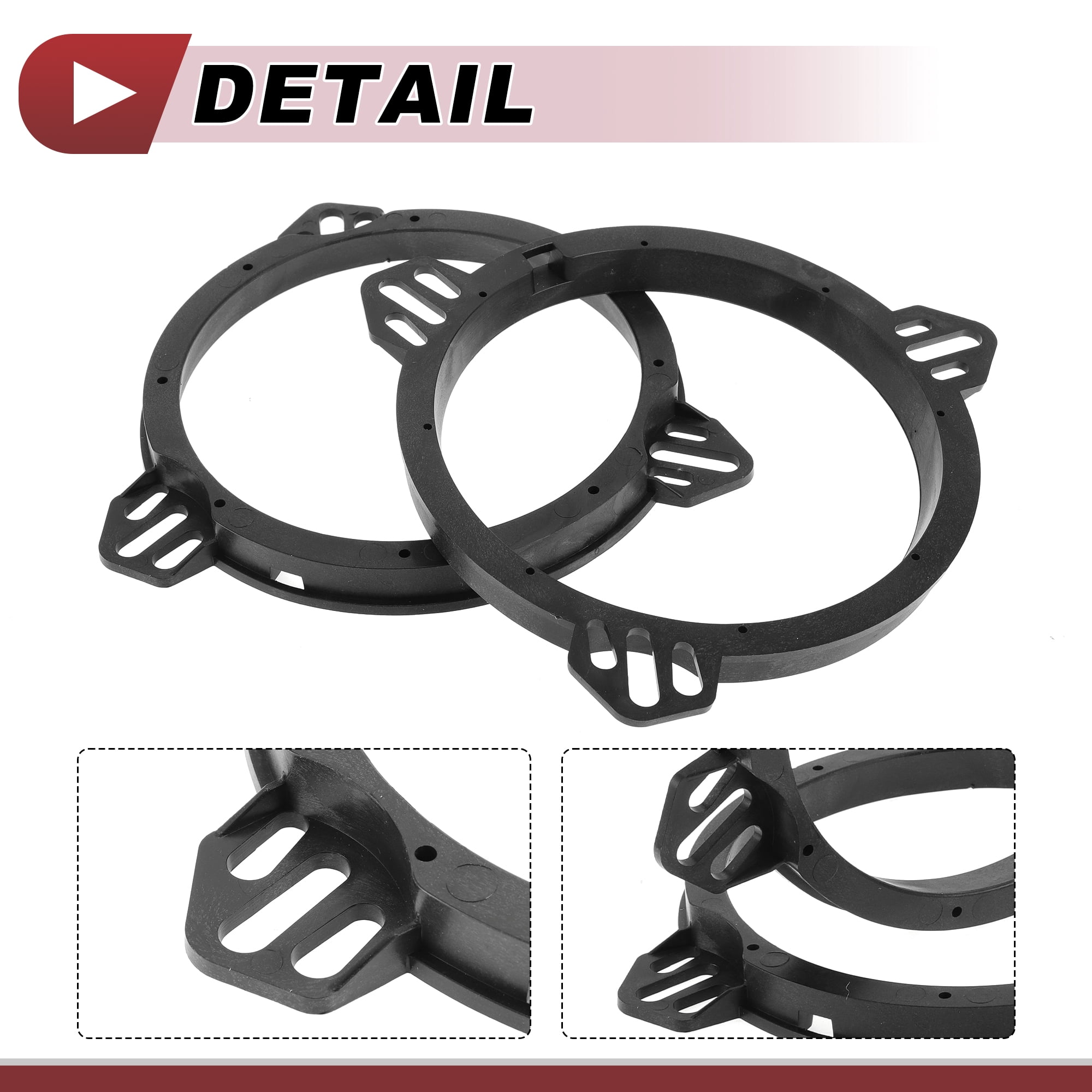 Unique Bargains 2Pcs Coaxial Speaker for Spacer Ring for Honda Civic 01-05 Rear Front