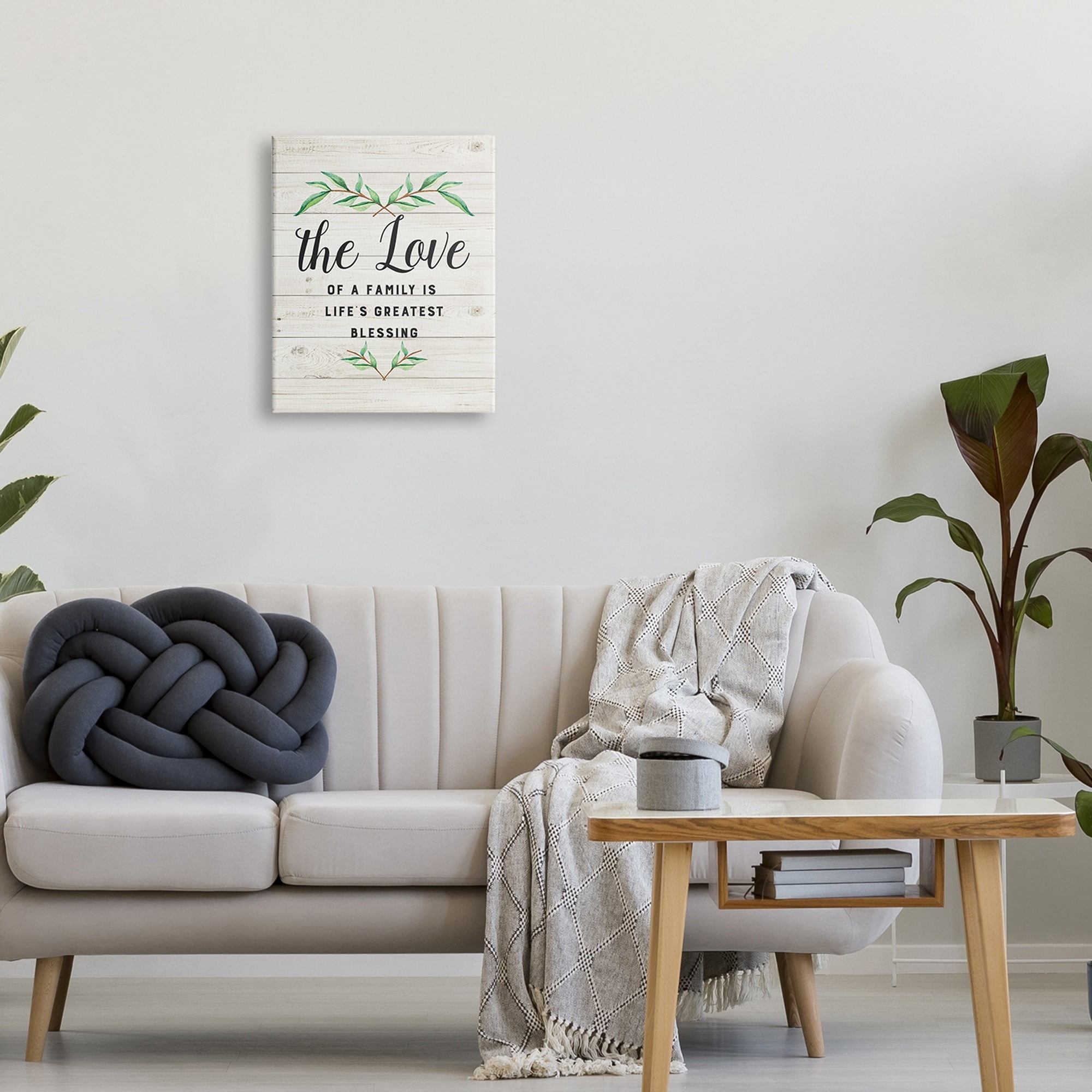 Stupell Industries Love of Family Life's Greatest Blessing Motivational Phrase, 16 x 20, Design by Amanda Murray