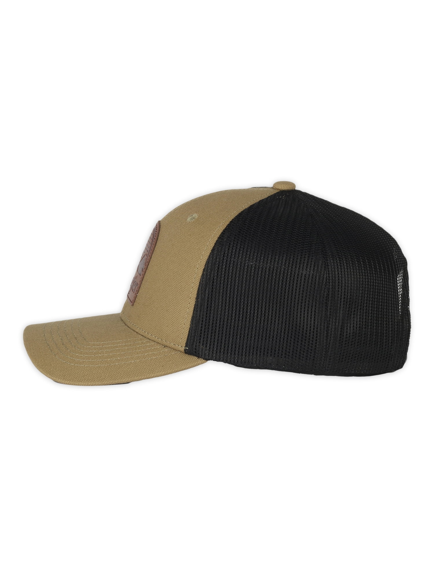 Wrangler Outdoors Debossed Leather Patch Hat