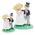 thumbnail image 1 of Weddingstar 8085 Small Comical Bride & Groom Figurine, 1 of 1