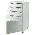 thumbnail image 2 of Winsome Halifax Bins & Drawers Multi-Storage Tall Mobile Cabinet 10719, White Finish, 2 of 18
