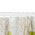 thumbnail image 5 of Water Color Peach Shower Curtain Round Citrus Pattern Design Colorful Grange Fresh Leaves Polyester Fabric With Hooks, 5 of 10