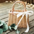 thumbnail image 4 of de paja para mujeres y niñas, de paja de primavera y verano, de ratán, grande tejido, accesorios de fotografía - Rectángulo BLESIY Monedero de paja, 4 of 8