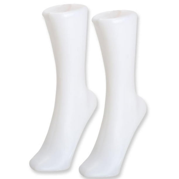 2 uds. Molde de calcetín para pies, calcetines cortos blancos multiusos, accesorios de modelo, suministros de bricolaje para el hogar Tmvgtek Para estrenar