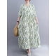 thumbnail image 5 of Vestido vintage de mujer de manga larga estampado de gran tamaño boho casual vestido de vacacio CACAGOO Vestido, 5 of 7