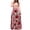 Pink, variant on Long Sleeve Dress for Women Trendy Floral Print Crew Neck A-line Maxi Casual Party Dresses