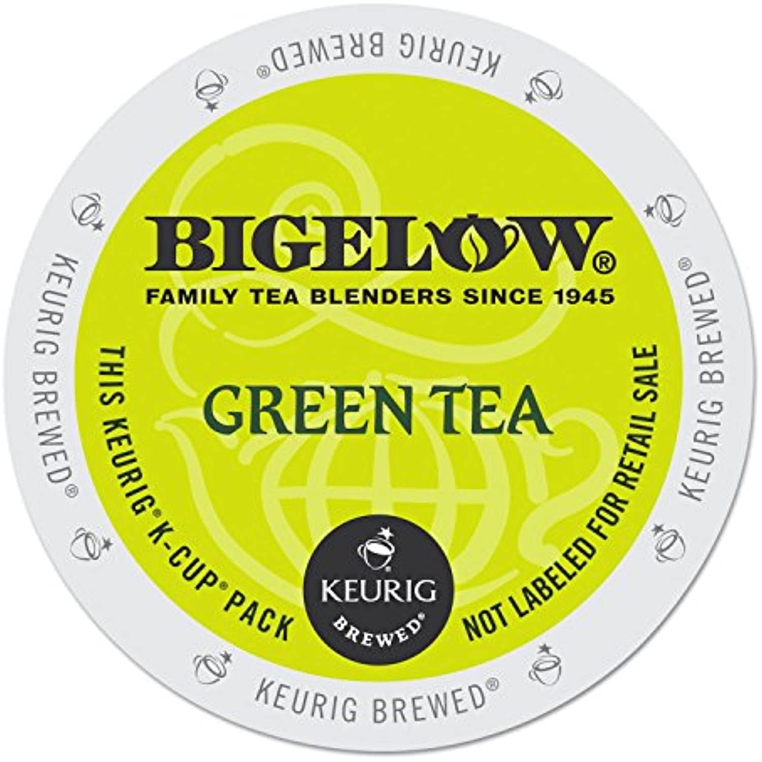 Bigelow 6085 Green Tea KCup Pack, 24/Box