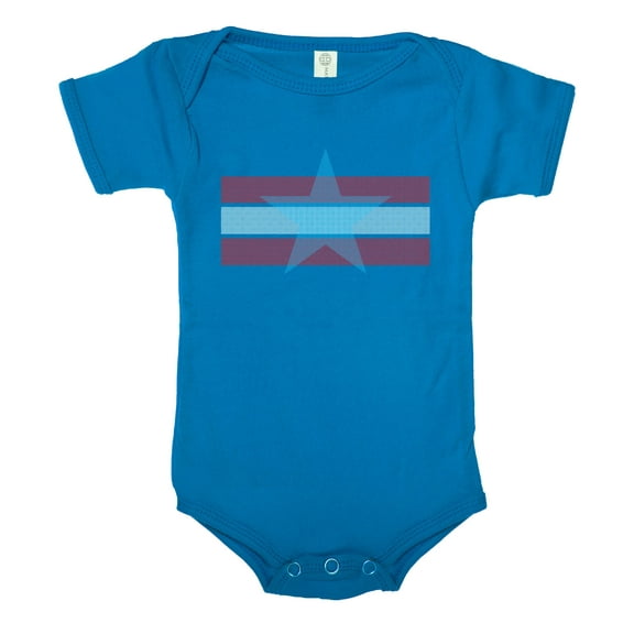 Stars and Stripes Baby Romper, Baby 4th of July Shirts, USA Baby one-piece - Royal CA165PATRIOT S15 3-6