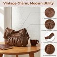 thumbnail image 6 of KXF Women Crossbody Handbags Waterproof Shoulder Bag Ladies Soft Leather Purse Satchel Multi Pocket Messenger Bag, 6 of 9