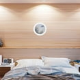 thumbnail image 4 of KAKOWELY wall picture frame Round Picture Frame Photo Frame Display Circle Frame Wooden Wall Hanging Photo Frame7.28"X7.28"X0.71", 4 of 5