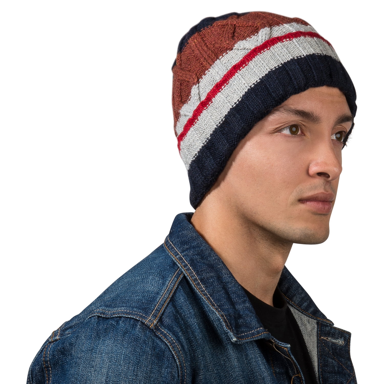 Womens Warm Knitted Patriot Beanie 