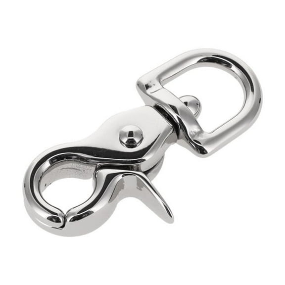 3008A 7/16" Nickel Plate, Mini Swivel Trigger Snap, Solid Brass-LL