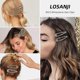 thumbnail image 3 of 8PCS Rhinestone Hair Clips, Water Drop Crystal Hair Barrettes, Bling Metal Snap Duckbill Hairpins Sparkle Hair pin, Glittering Hair Accessories for Wo, 3 of 4