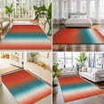 thumbnail image 4 of Large Area Rugs 5'x8', Red Teal Orange Ombre Carpet Runner Indoor Outdoor Rugs Home Decor Aesthetic, Modern Art Aesthetics Abstract Non Slip Mats Washable Accent Rug for Living Room Bedroom, 4 of 8